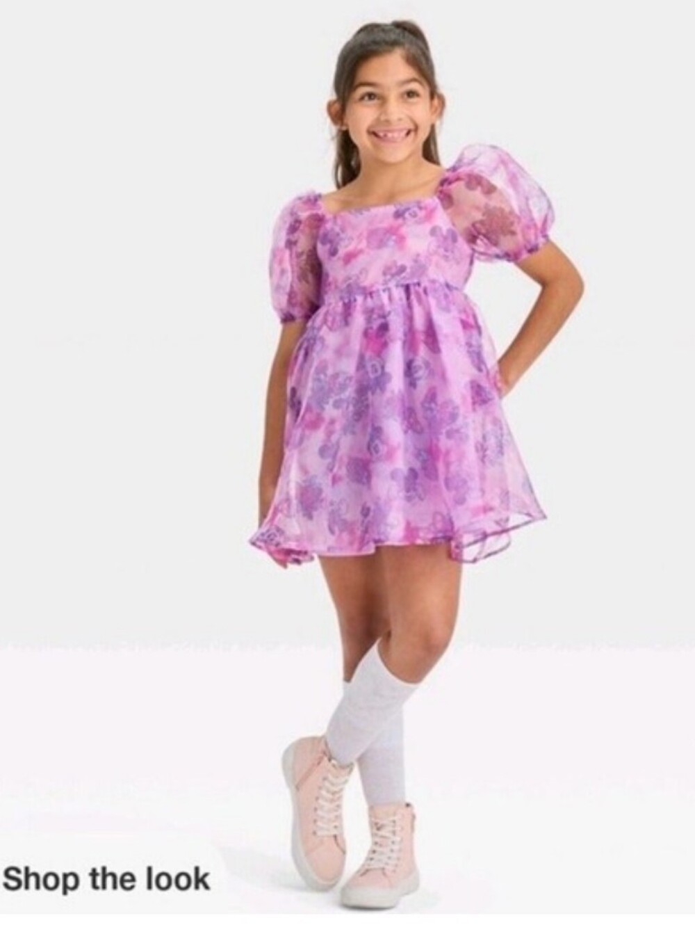 Disney Minnie Mouse Dress Flounce 10/12 Kids Large Dress Mini